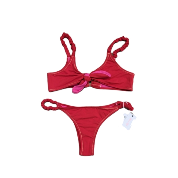 Regina Olga Luca Bikini Set in Red Size 3 NWT - Picture 9 of 11